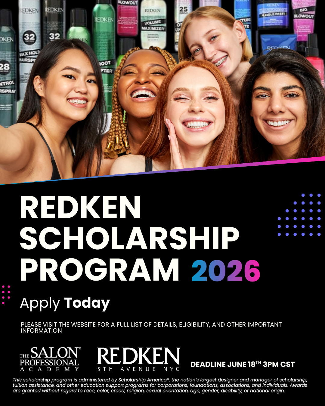 tspa   -Redken Scholarship for Beauty School